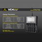 XTAR VC4 LCD Screen USB Battery Charger For 18650 26650 14500 Batteries