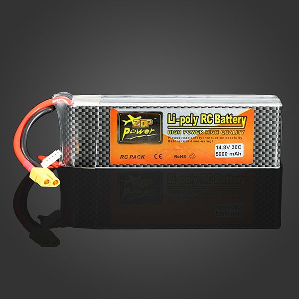 ZOP Power 4S 14.8V 5000MAH 30C Battery XT60 Plug