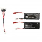 Hubsan H502S H502E RC Quadcopter Spare Parts 2 x 7.4V 15C 610mAh Battery& Charging Cable Set