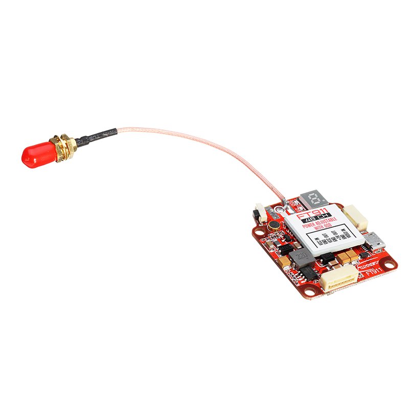 FT911 5.8G 48CH 0/25/200/600mW w/ OSD Adjustable Video Transmitter FPV Racer VTX Raceband SMA/RP-SMA