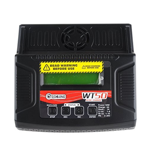 Eachine WT50 6A 50W AC/DC Balance Charger Discharger For LiPo/NiCd/PB Battery
