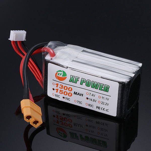 XF Power 14.8V 1500mAh 70C 4S Lipo Battery XT60 Plug