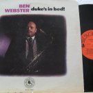 BEN WEBSTER usa LP DUKE'SIN BED Jazz BLACK-LION