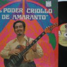 RAFAEL AMARANTO latin america LP EL PODER CRIOLLO SONORADIO