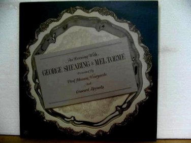 GEORGE SHEARING & MEL TORME usa LP AN EVENING WITH Jazz PRIVATE