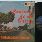 LOS EMBAJADORES CRIOLLOS peru LP CANTARES DE MI BARRIO Latin ODEON