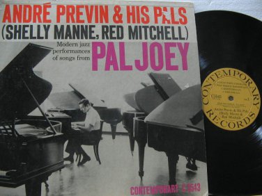 ANDRE PREVIN usa LP PAL JOEY Jazz CONTEMPORARY