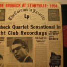 DAVE BRUBECK usa LP AT STORYVILLE 1954 Jazz MONO/BACK COVER YELLOWISH COLUMBIA