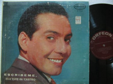 LUIS DE CASTRO mexico LP ESCRIBEME Latin ORFEON