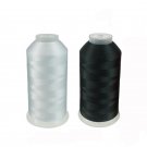Black & White Embroidery Thread