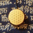 Flower of Life Orgonite Shungite Pendant