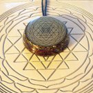 Tripura Sundari Sri Chakra yantra  Shungiteorgonite pendant