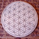 Flower of Life Orgonite Shungite Plate