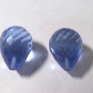 AAA Top Quality Blue Quarts Faceted Teardrops Beads Half Top Drill Handmade Beads,10x14 MM-1 Pair