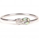 92.5 Sterling Silver Stylish Handmade Designer Bracelet Bangle With Fire Opal Stone