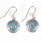 92.5 Sterling Silver Stylish Handmade Designer Chunky Handicrafted Earring With Fire Opal Stone
