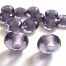 Purple Amethyst Quarts AAA Rondelle Big Hole Beads,Handmade Beads,12 Piece 15x8 MM With 5 mm hole