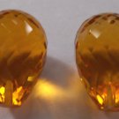 Citrine Quarts Faceted Tear Drops Beads Half Top Drill Handmade Beads,10x14 MM 1 Pair