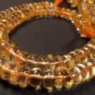 14 inches strands-Natural Citrine Plain rondelle beads size 7-10 mm approx,50-55 Pieece/Strand