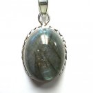 Sterling Silver Stylish Handmade Designer Chunky Handcrafted Pendant With Golden Labradorite Stone
