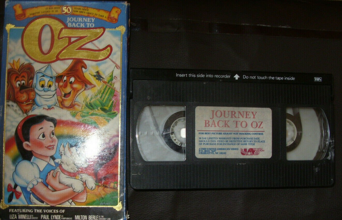 Journey back to OZ - VHS VIDEO wizard of cartoon