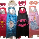 Superprinces Dress Up Costumes - 4 Satin Capes and 4 Felt Masks