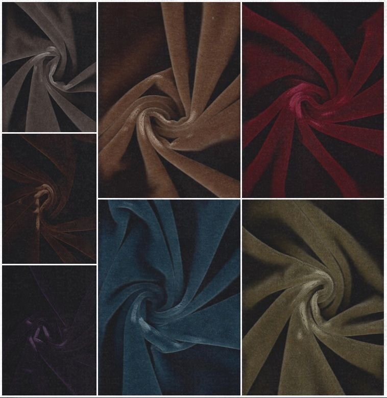 JB MARTIN UPHOLSTERY MOHAIR Multi Color Mid Century American Mohair Velvet