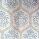 THIBAUT UPHOLSTERY FABRIC Caton Cotton Print Blue Floral Traditional Trellis