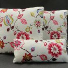 Three Pierre Frey Boussac Sidonie Embroidered Custom Throw Pillow Covers C26