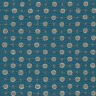 5.5 yds Arc Com Astral Ocean Blue Atomic Retro Upholstery Fabric