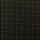 7 yds Forest Green Zig Zag Dot Retro Mid Century Modern Upholstery Fabric GZ4