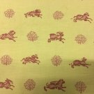 3.75 yds Braemore Red & Yellow Animal Motif Multi-Purpose Print Fabric