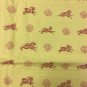 3.75 yds Braemore Red & Yellow Animal Motif Multi-Purpose Print Fabric