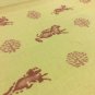 3.75 yds Braemore Red & Yellow Animal Motif Multi-Purpose Print Fabric