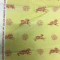 3.75 yds Braemore Red & Yellow Animal Motif Multi-Purpose Print Fabric