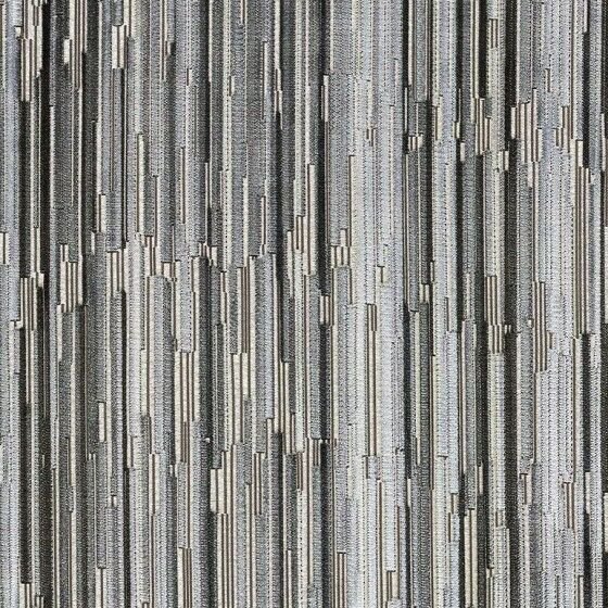 Designtex Moquette Berlin Gray Velvet Stripe Upholstery Fabric 1.5 yd 3786801 EF