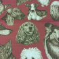 Braemore Dog Motif Fabric with Spaniels Terriers & Large Breeds 1.375 yds