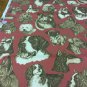 Braemore Dog Motif Fabric with Spaniels Terriers & Large Breeds 1.375 yds