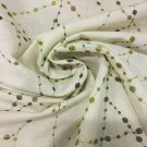 8 yds Embroidered Contemporary Lime Green Swirl Multi-Purpose Fabric CF