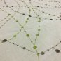 8 yds Embroidered Contemporary Lime Green Swirl Multi-Purpose Fabric CF