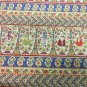 4.5 yds Unique Printed Stripe with Dancing Women Motif Upholstery Fabric BI