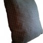 2 Pillow Covers Mid Century Modern Geometric Gray Check - B3