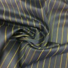 8.125 yd Designtex Gramercy Navy Blue Striped Lambswool Multi-Purpose Fabric CV