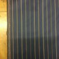 8.125 yd Designtex Gramercy Navy Blue Striped Lambswool Multi-Purpose Fabric CV