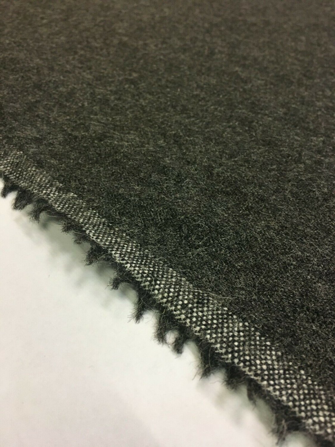 3.375 yards Herman Miller Panno di Dolce Wool Charcoal Gray Upholstery Fabric CP