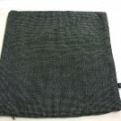 16" x 16" Luna Ensemble Domino Black & White Woven Wool Pillow Cover