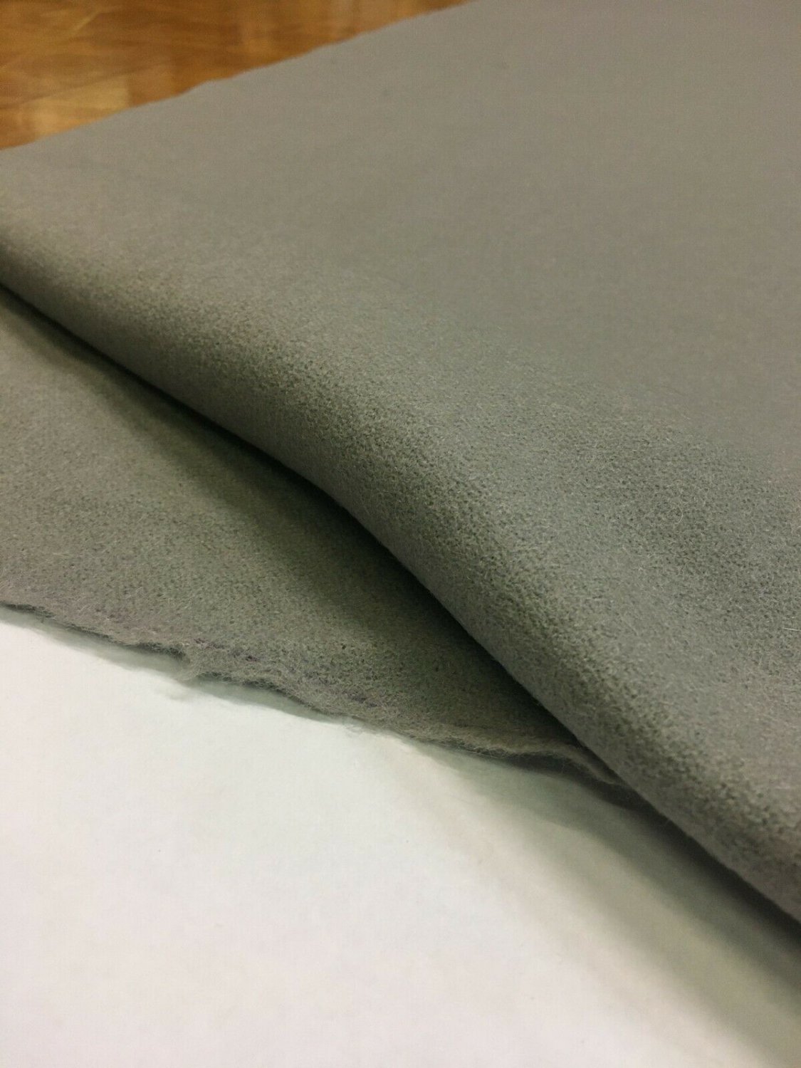 1.625 yds Knoll Hopsack Gray Mid Century Wool Upholstery Fabric NN