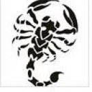 Scorpion 7" Single Color Decal