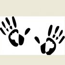 Handprints 7" Decal