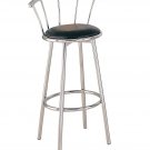 Chrome Plated Swivel Bar Chair Set of 2